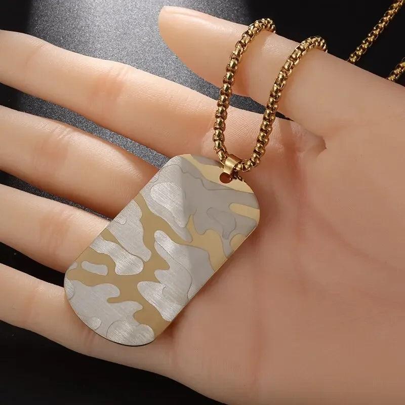 Correntinha Com Medalhão Camuflado