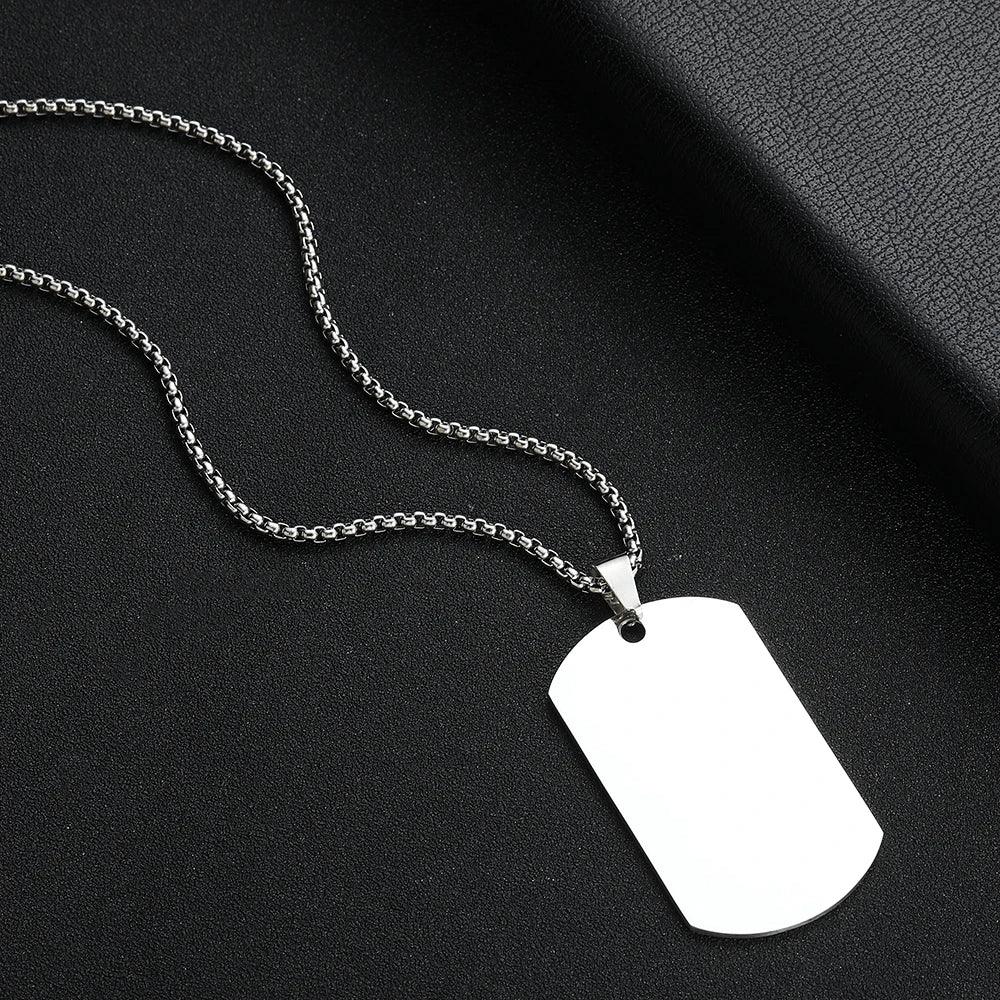 Correntinha Com Medalhão De Aço