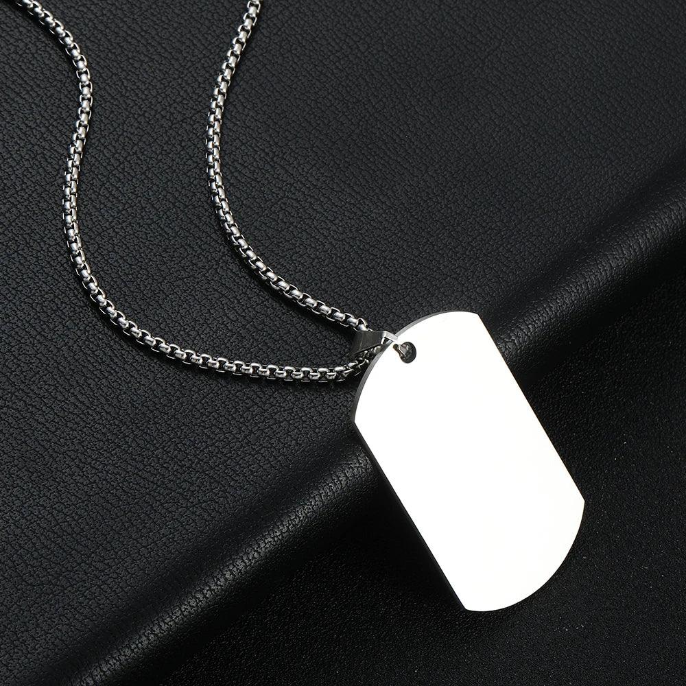 Correntinha Com Medalhão De Aço